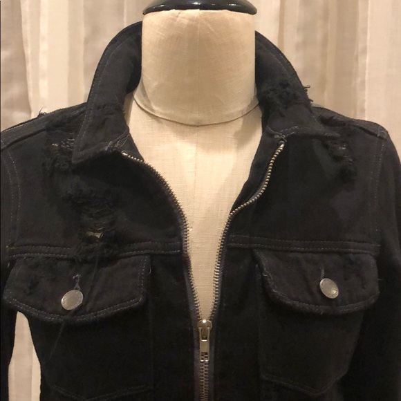 Calmar Romeo Distressed Black Demim Jacket - Picture 6 of 9